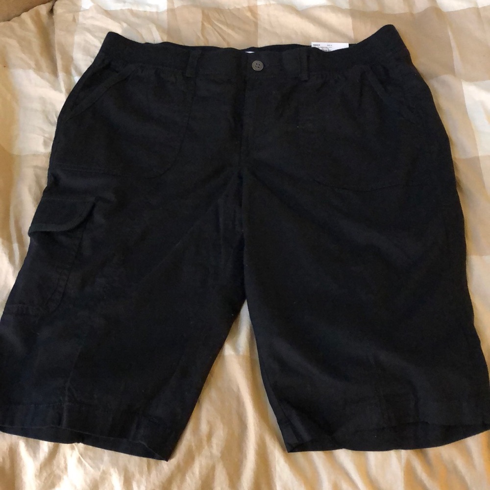Black Bermuda shorts